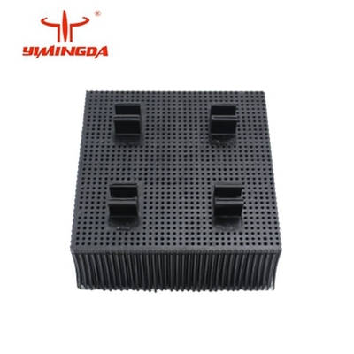 Szczotka do części do automatycznego cięcia włosia 100x100x42mm Poli Materiał Kolor niebieski / czarny